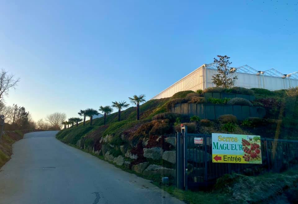 Entrée de l'exploitation Serres Magueur à Saint-Renan